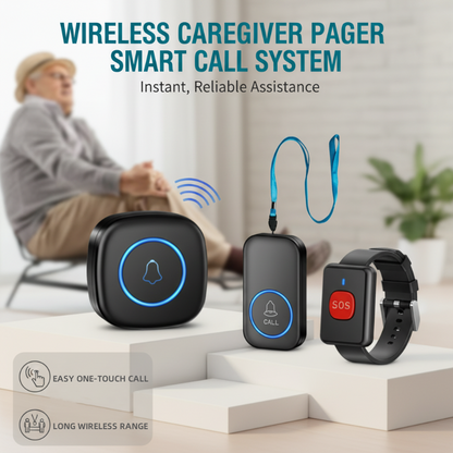 🚨 LIMITED-TIME 50% OFF! ⚡ Wireless Elderly Care Pager – Long-Range, One-Press, Multi-User ✨