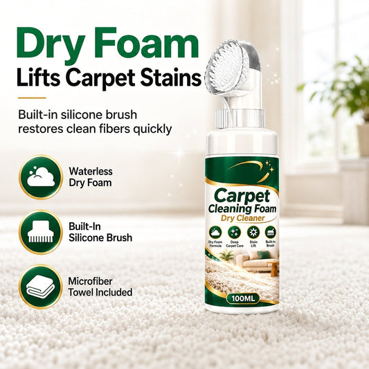 Household Carpet and Sofa Cleaning Foam Spray Set with Towel