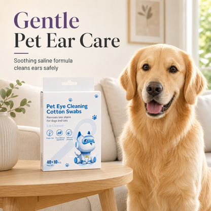 🔥Limited Time Promotion 50% OFF🔥Pet Ear and Eye Cleaning Cotton Swabs for Cats and Dogs