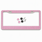 Stainless Steel Rhinestone License Plate Frame