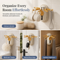 🎁 Buy 1 Get 1 Free! Rotating 5-Hook Rack – Drill-Free Storage for a Clutter-Free Kitchen ✨🏠