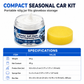 Winter Car Cleaning and Brightening Paste with Sponge for Removing Salt Stains Snow Melt Residue and Water Spots