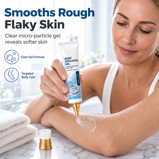 Gentle Body Scrub Gel and Cleansing Shower Gel for Exfoliating Body Care