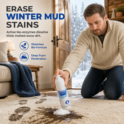 Waterless Foam Fabric Cleaner and Stain Remover for Sofas Mattresses and Carpets