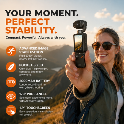 📸✨【Limited Edition – 50% Off】Pocket camera with flip-up display – Take perfect selfies 📱💄 and share them instantly, no editing required